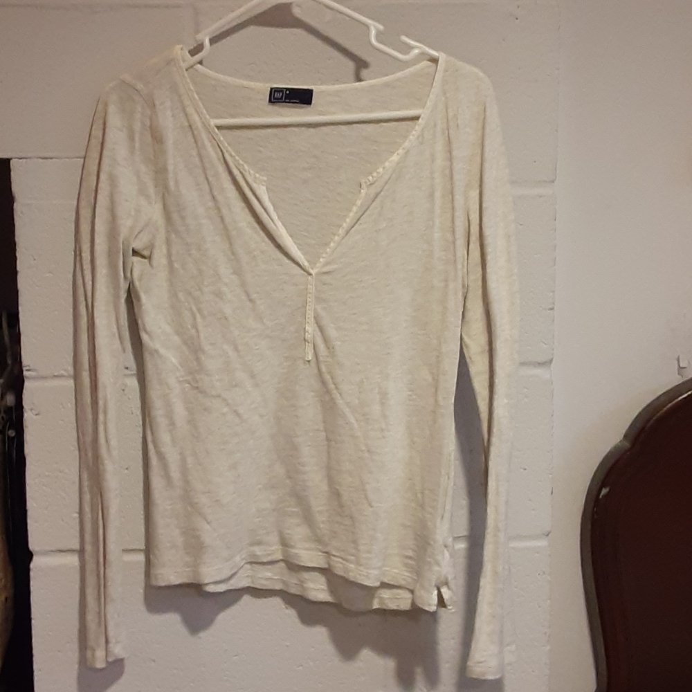 Long Sleeve Deep-V Tee